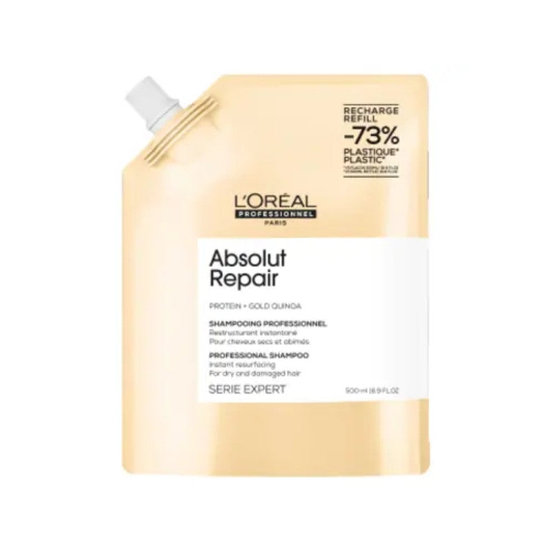 L'Oreal Serie Expert 500ml Absolut Repair Shampoo REFILL POUCH