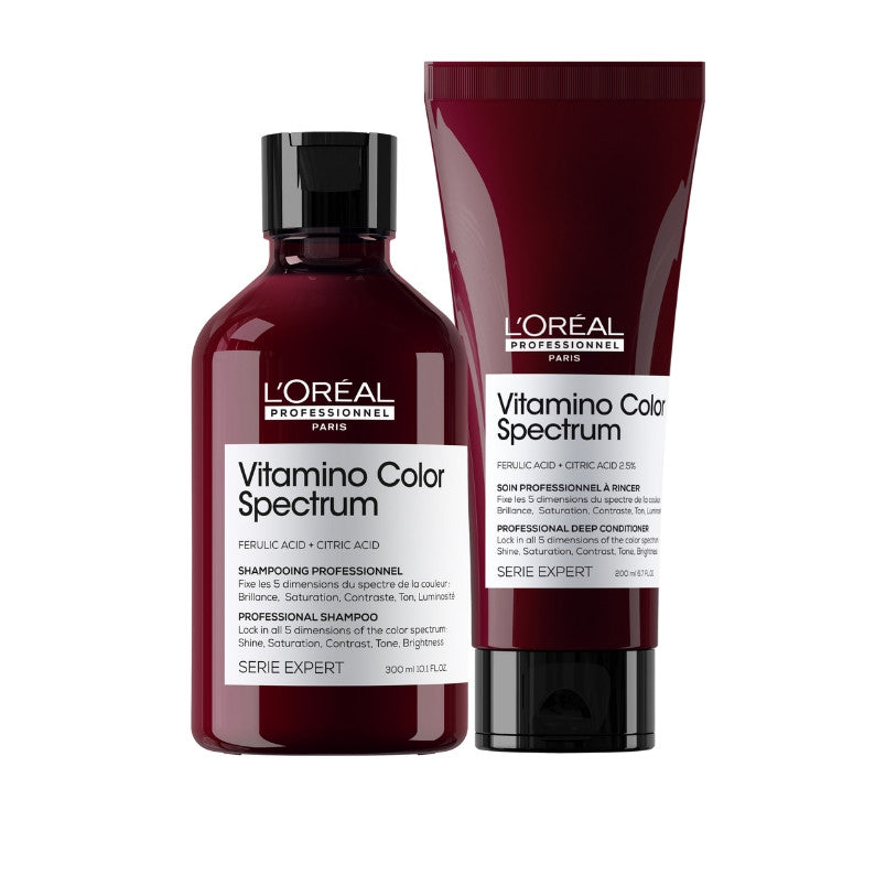 L'Oreal Serie Expert VITAMINO COLOR SPECTRUM Shampoo & Conditioner Bundle