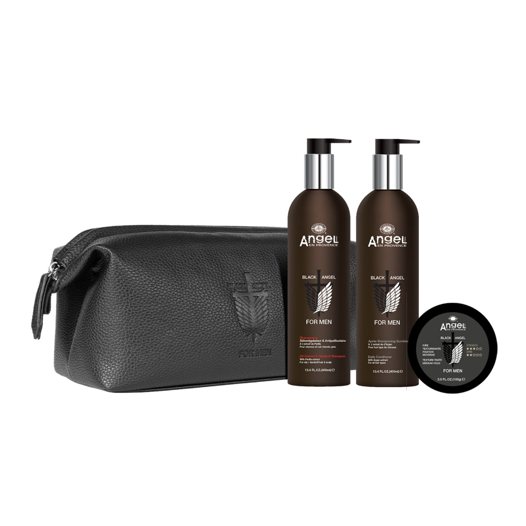 Black Angel Oil Control & Dandruff Duo + Texture Paste Gift Pack