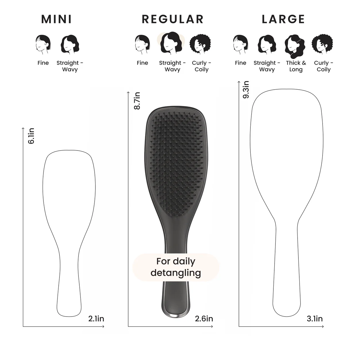Tangle Teezer The Ultimate Detangler - Chrome Midnight Silver