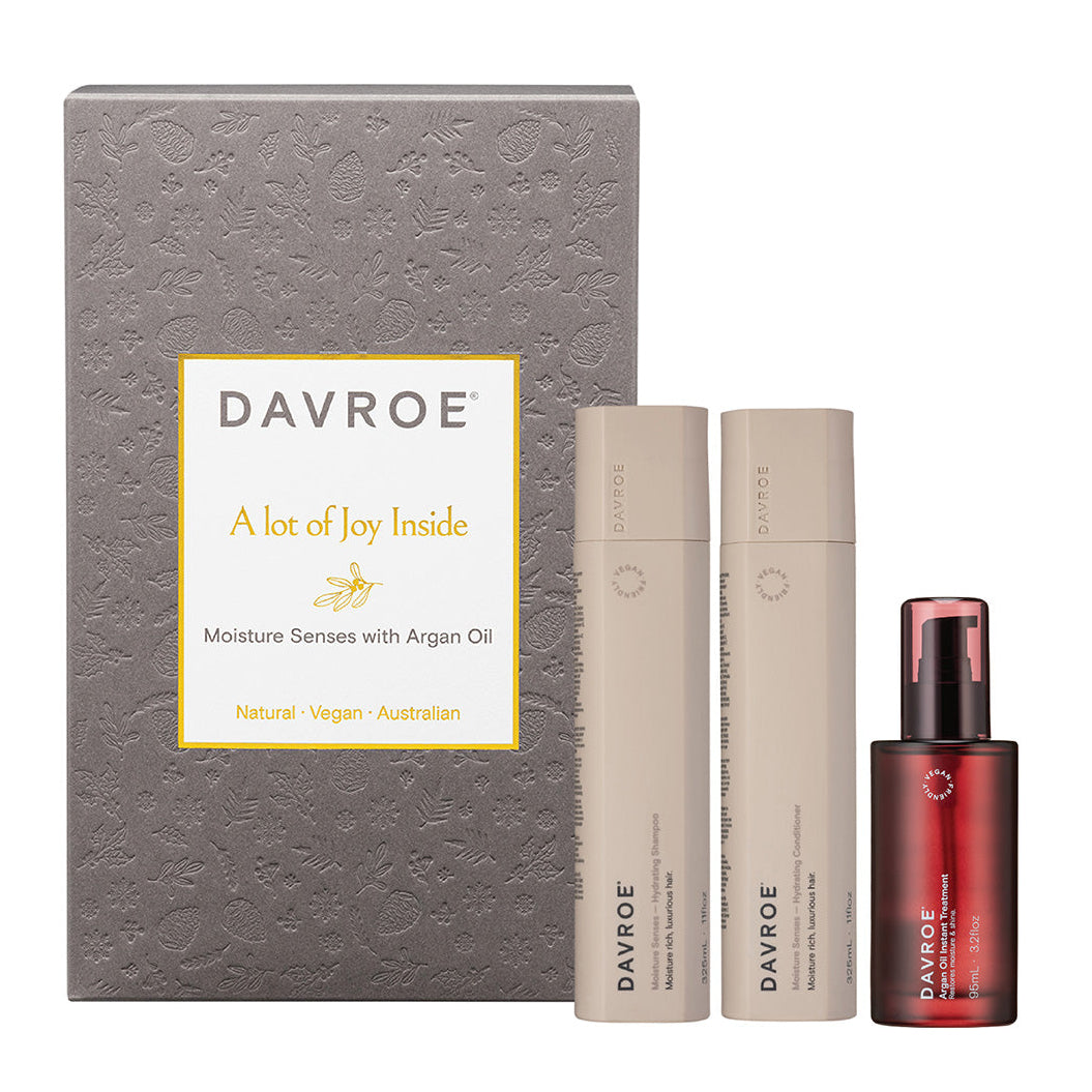 Davroe MOISTURE Senses Duo + Argan Oil Instant Treatment Gift Pack