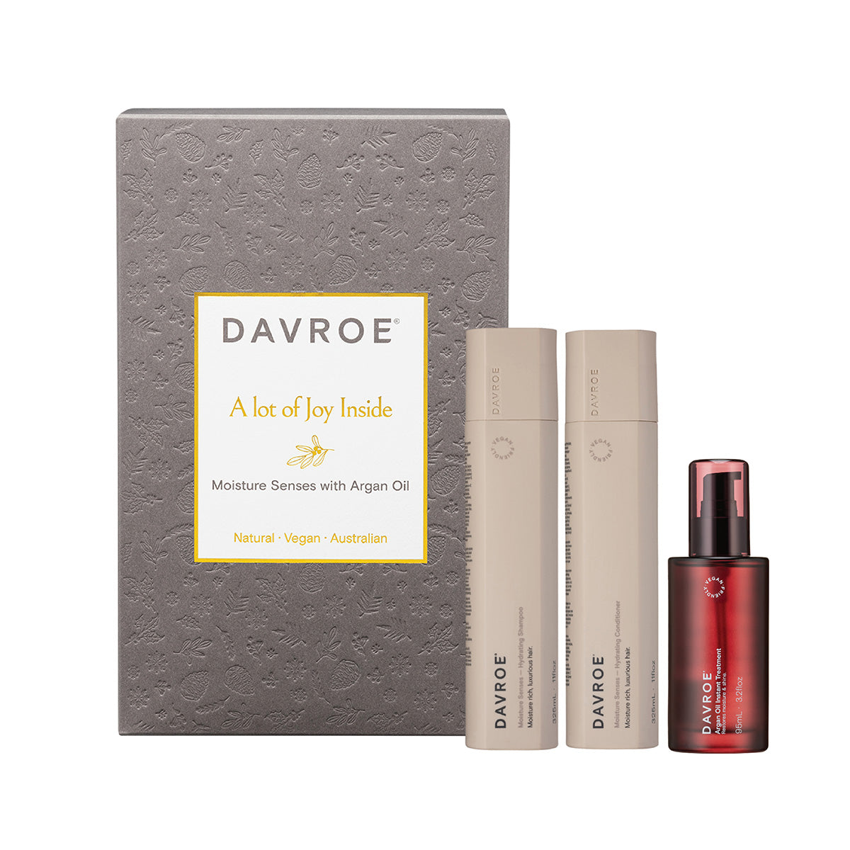Davroe MOISTURE Senses Duo + Argan Oil Instant Treatment Gift Pack
