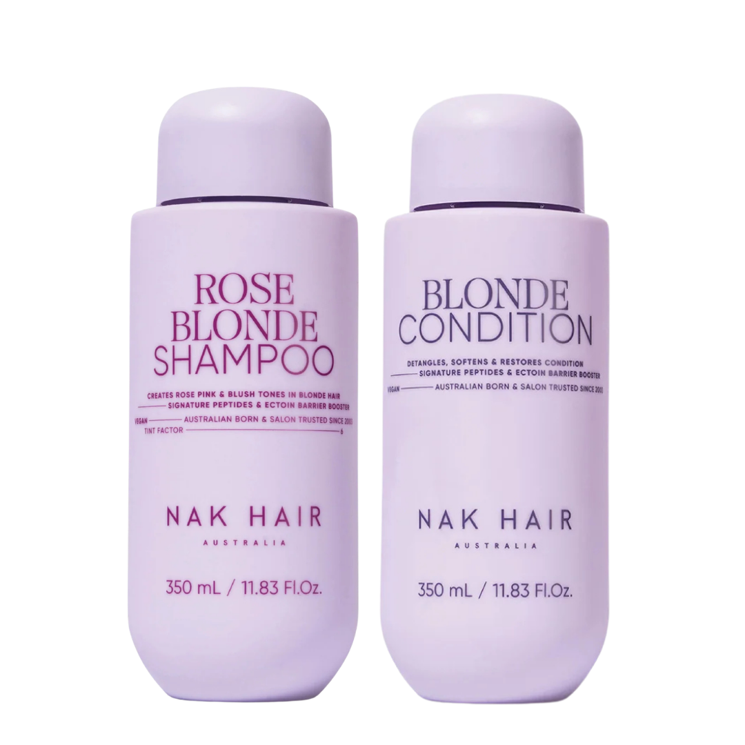 NAK Hair ROSE BLONDE 350ml Bundle