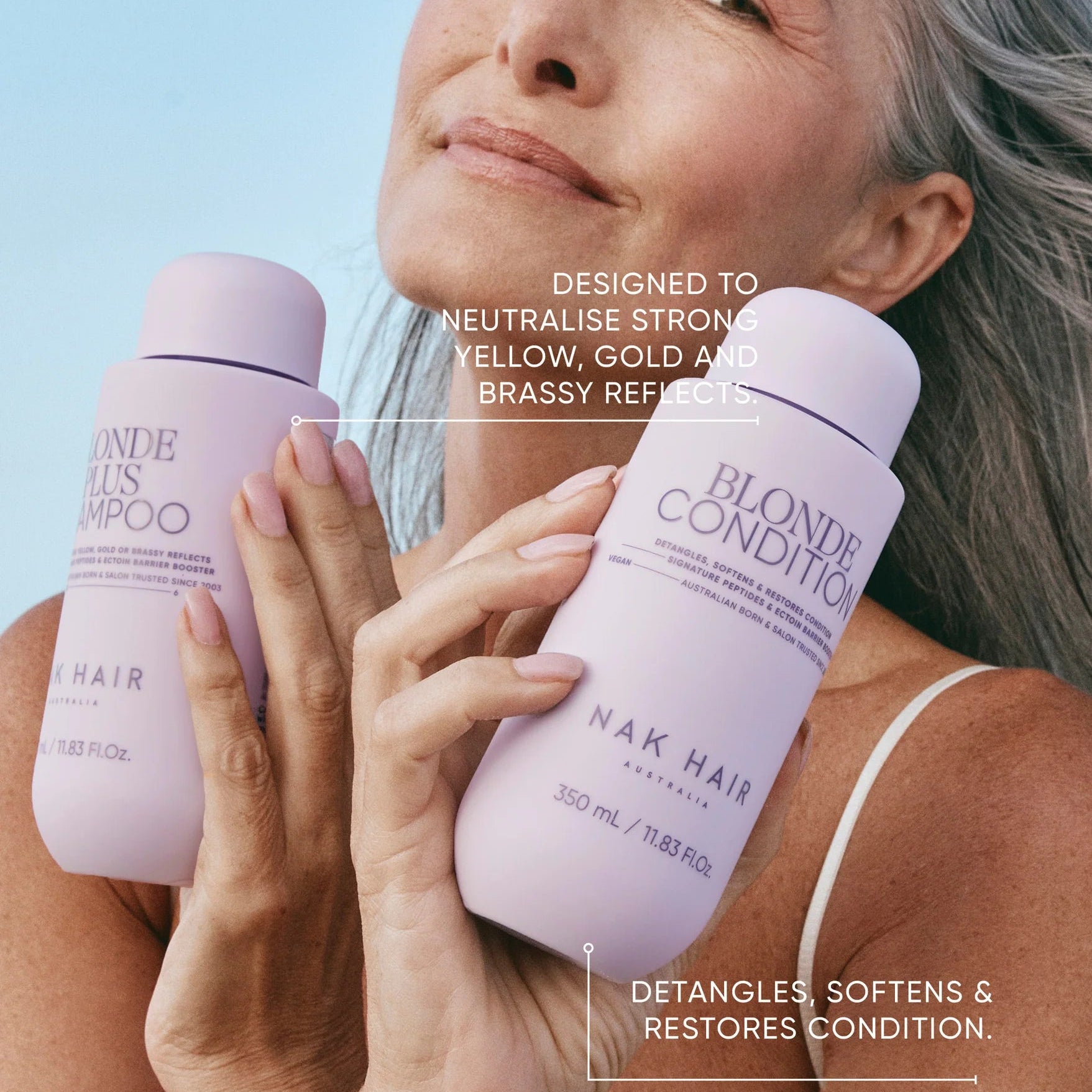 NAK Hair BLONDE PLUS 500ml Duo Gift Pack - Supersize