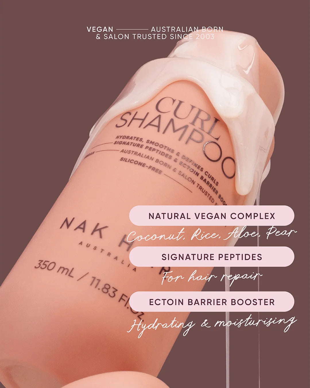 NAK Hair CURL Shampoo 350ml
