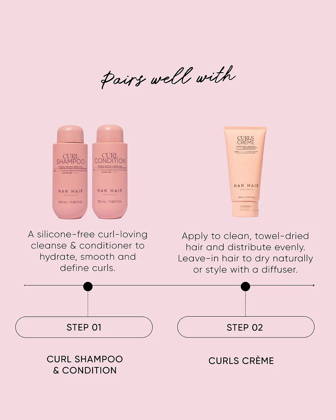 NAK Hair CURL Shampoo 350ml