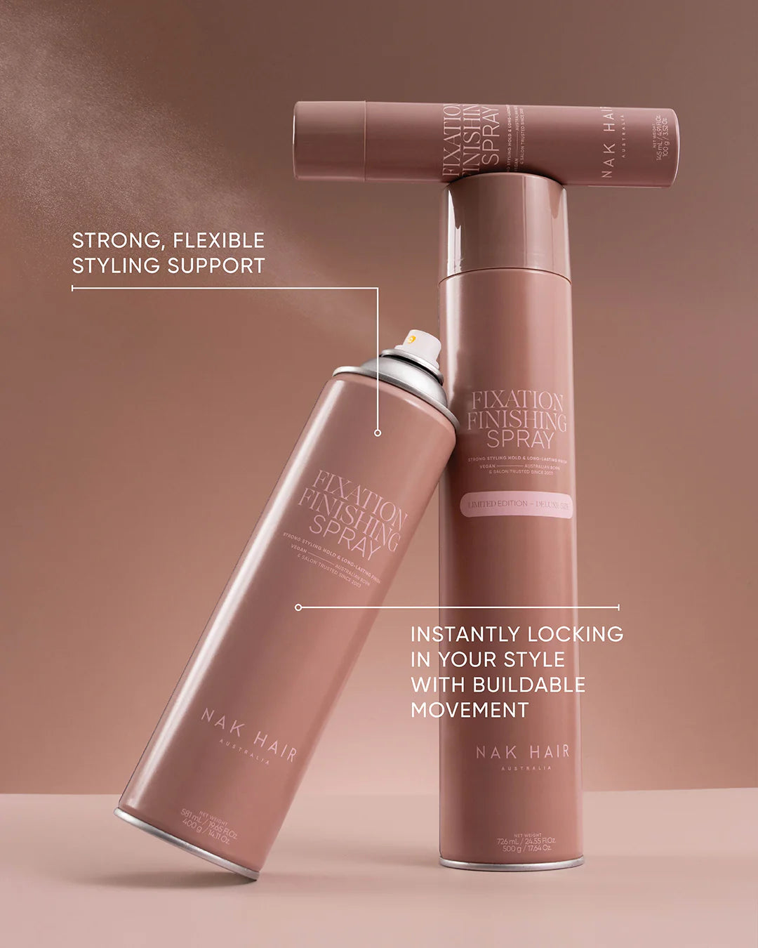 NAK Hair Fixation Finishing Spray TRAVEL 100g