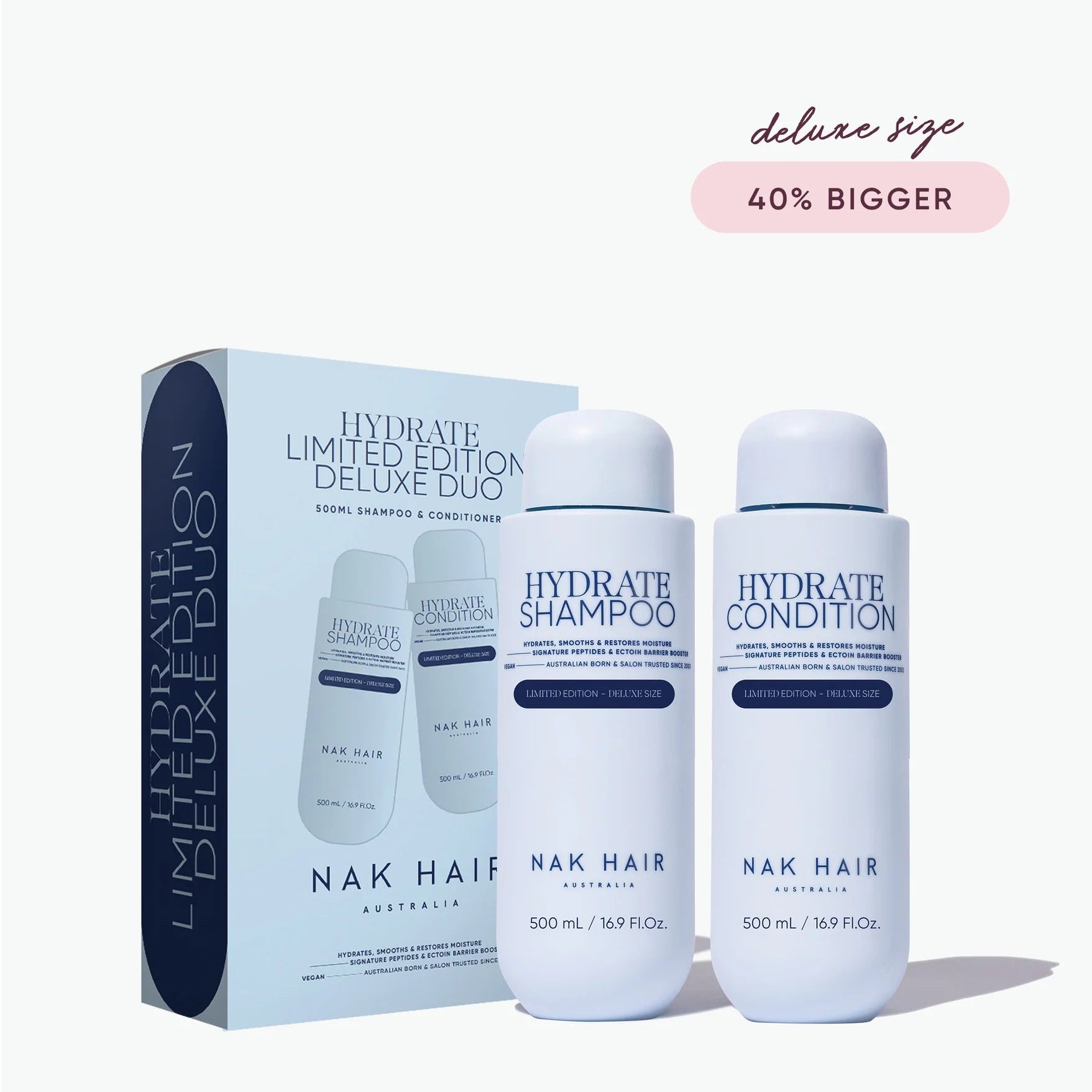 NAK Hair HYDRATE 500ml Duo Gift Pack - Supersize