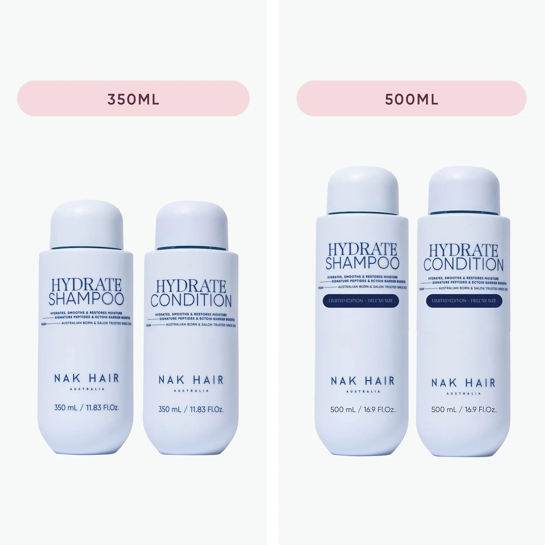 NAK Hair HYDRATE 500ml Duo Gift Pack - Supersize