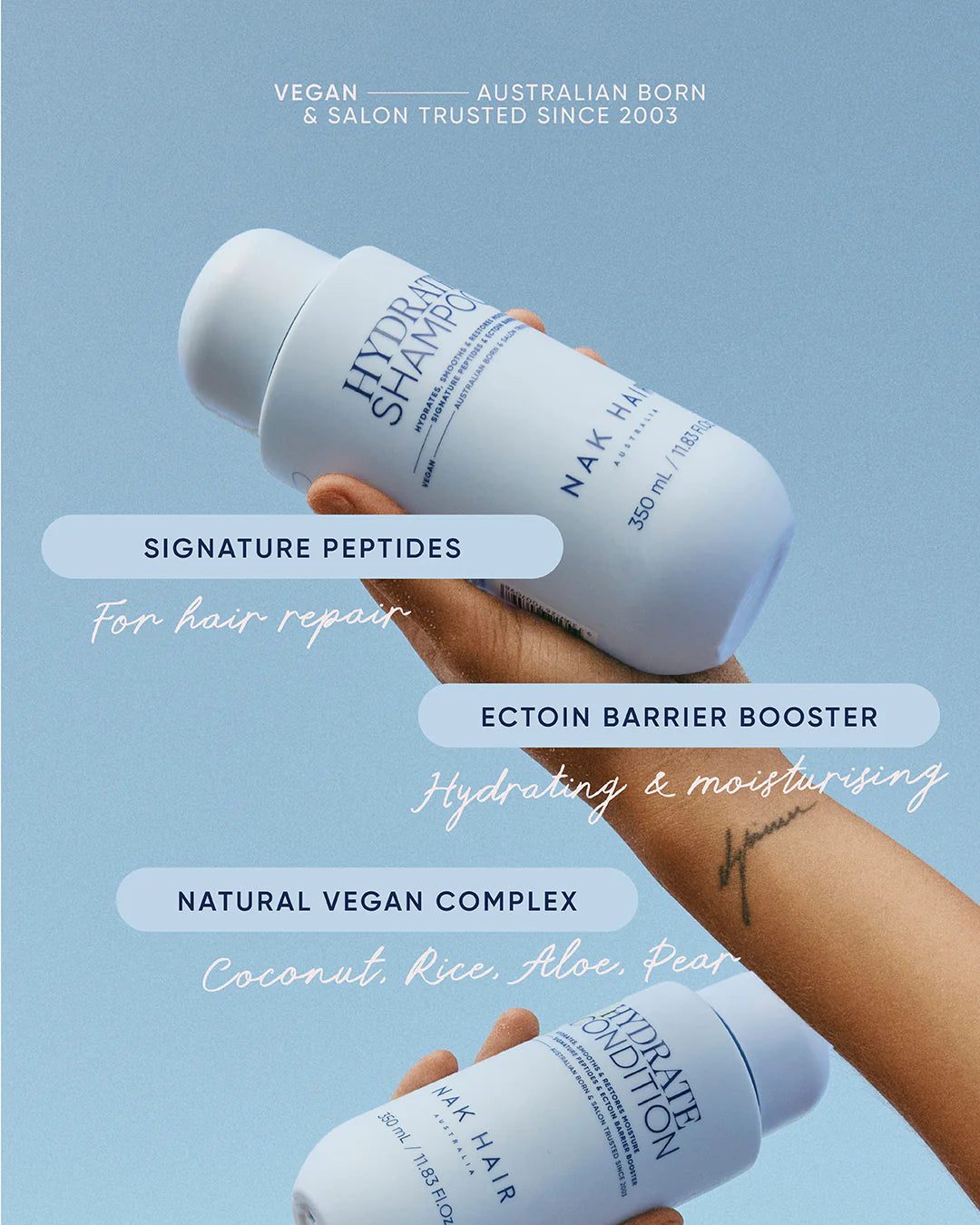 NAK Hair HYDRATE Shampoo 350ml