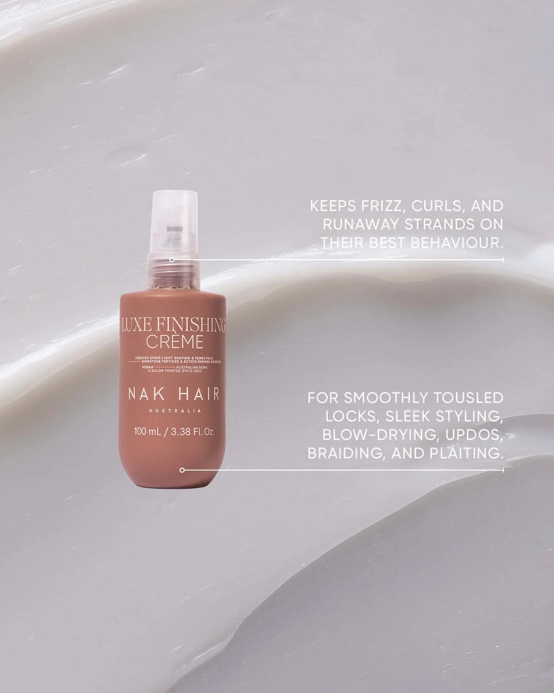 NAK Hair Luxe Finishing Creme 100ml