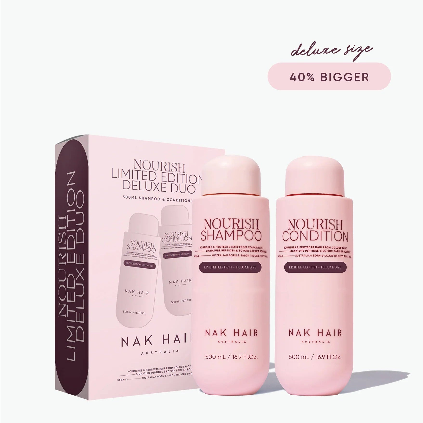 NAK Hair NOURISH 500ml Duo Gift Pack - Supersize