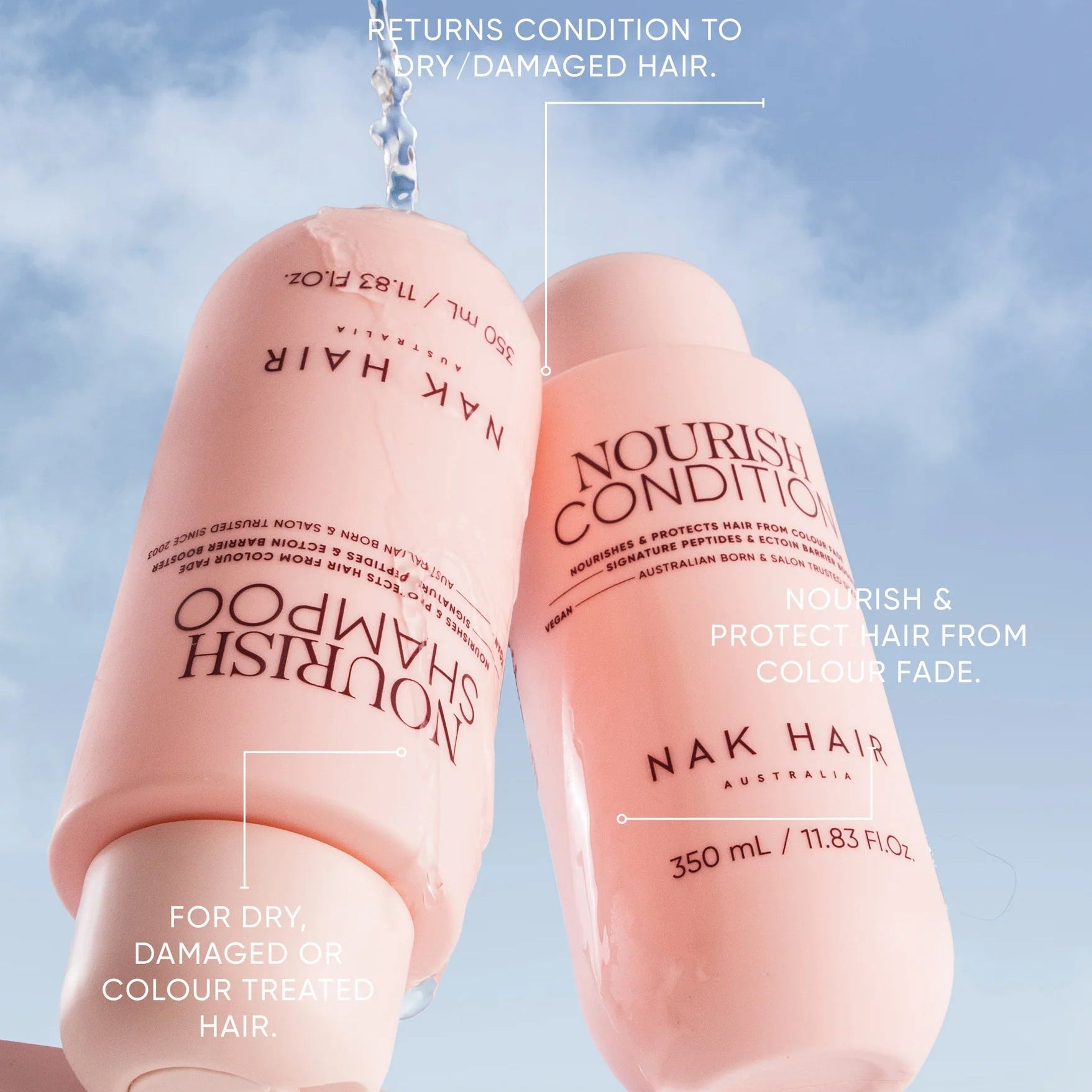 NAK Hair NOURISH 500ml Duo Gift Pack - Supersize