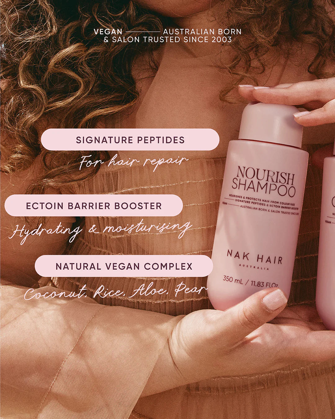 NAK Hair NOURISH Shampoo 350ml