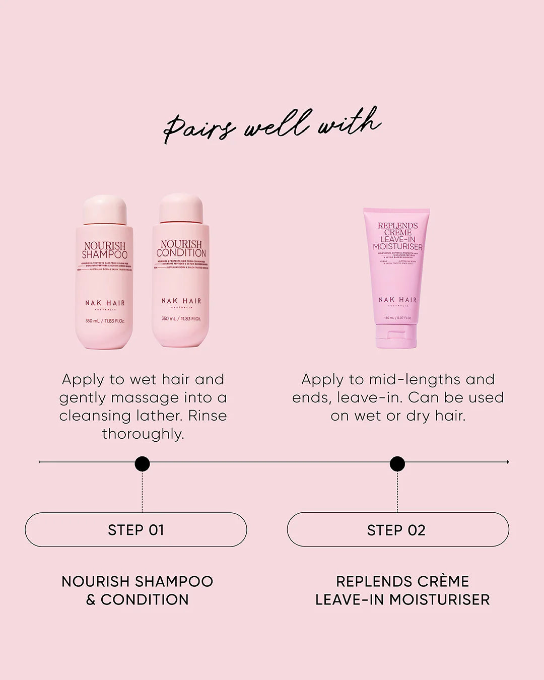 NAK Hair NOURISH Shampoo 350ml