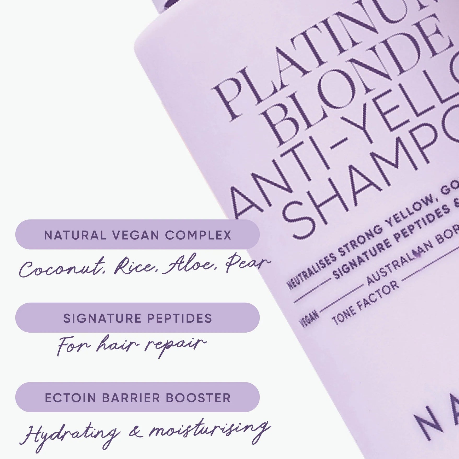 NAK Hair PLATINUM BLONDE Shampoo 350ml