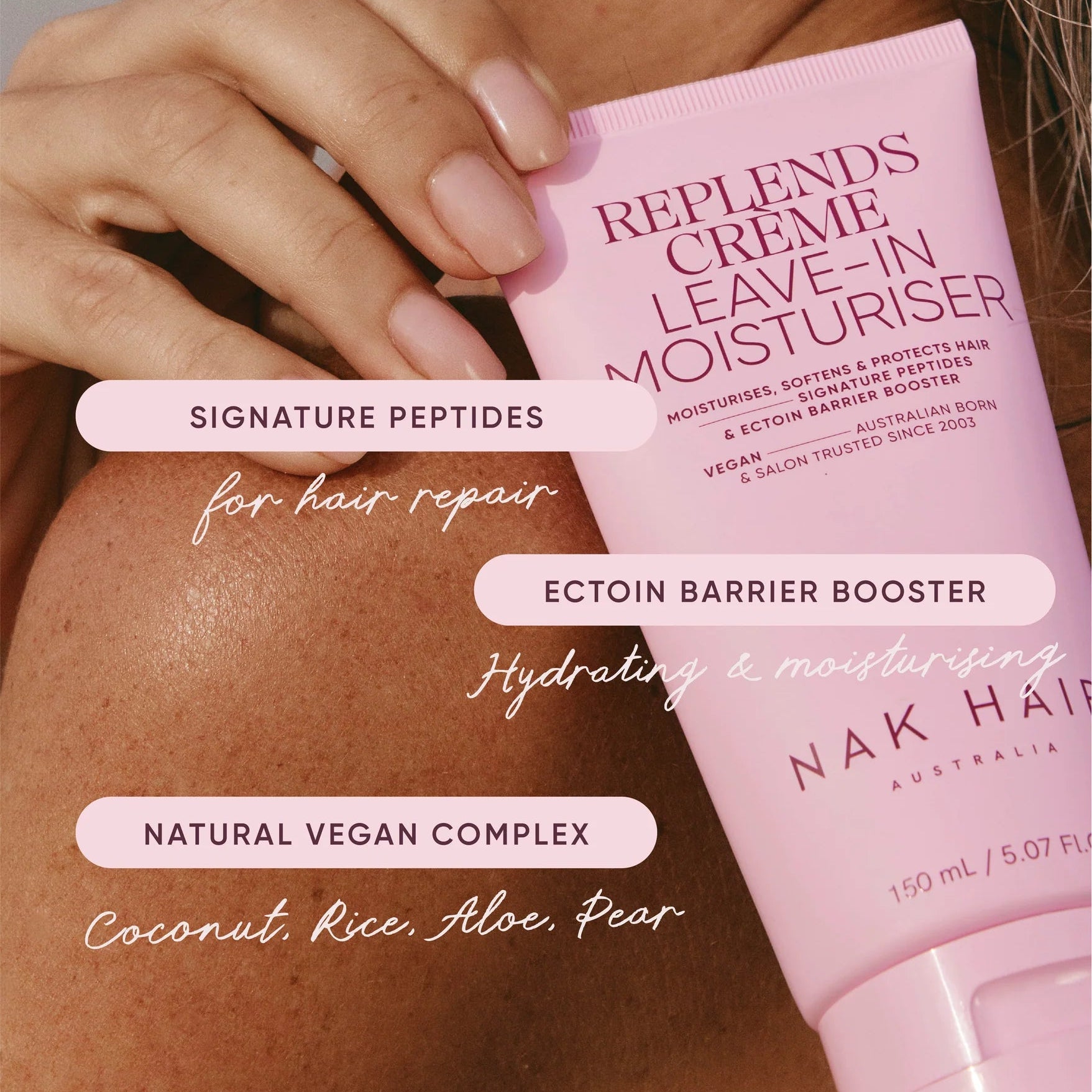 NAK Hair Replends Creme Leave In Moisturiser 150ml