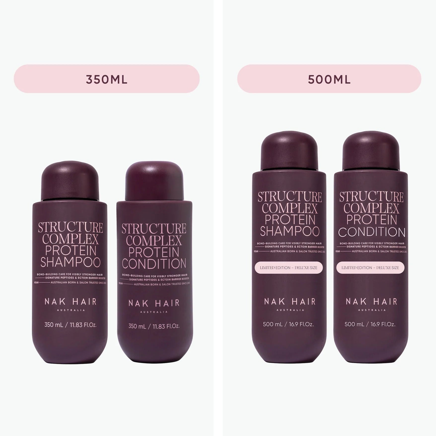 NAK Hair STRUCTURE COMPLEX 500ml Duo Gift Pack -  Supersize