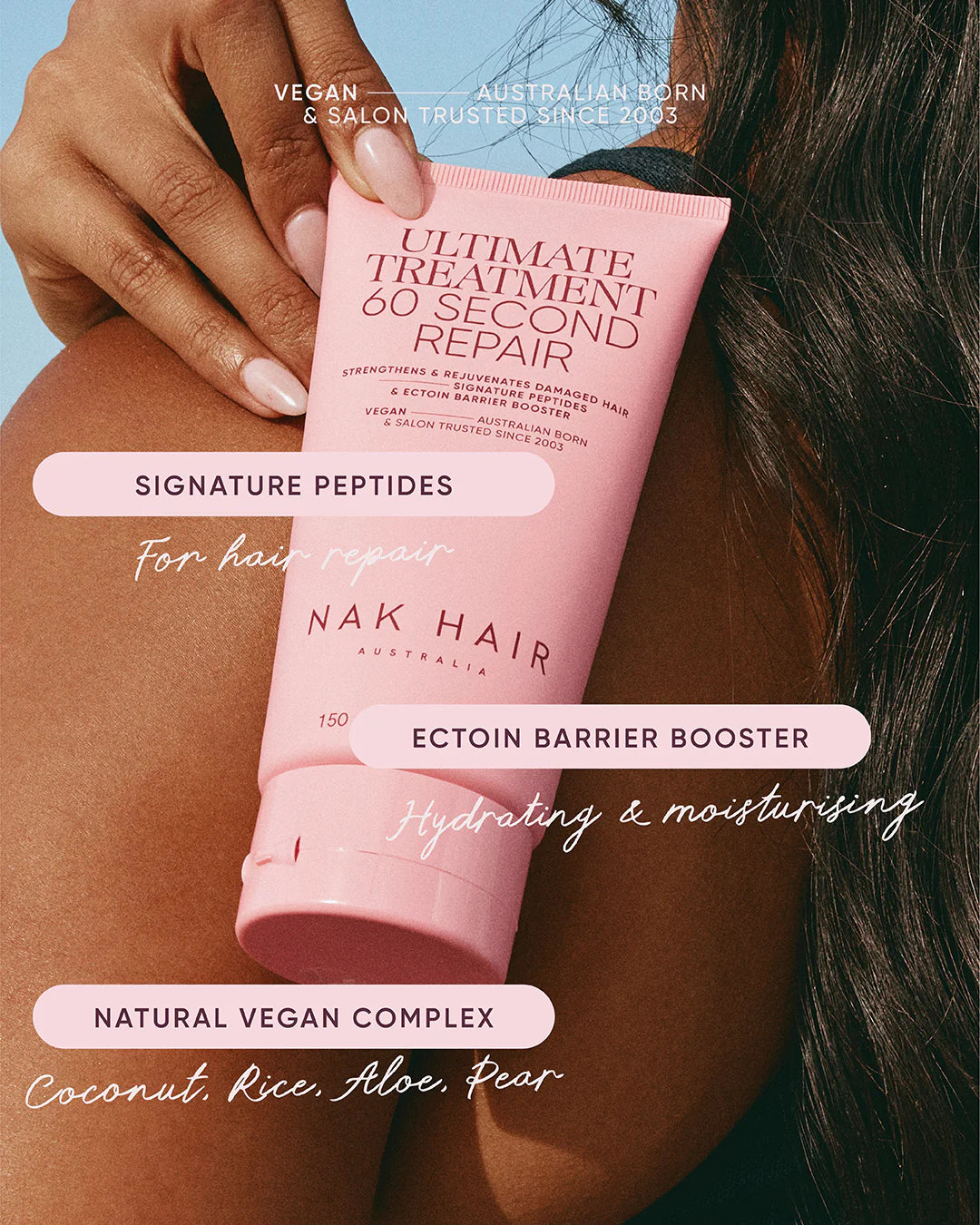 NAK Hair Ultimate Treatment - 60 Second Repair 150ml *NEW*