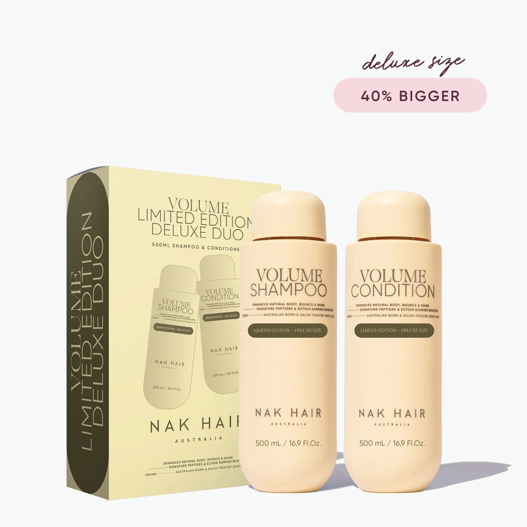NAK Hair VOLUME 500ml Duo Gift Pack - Supersize