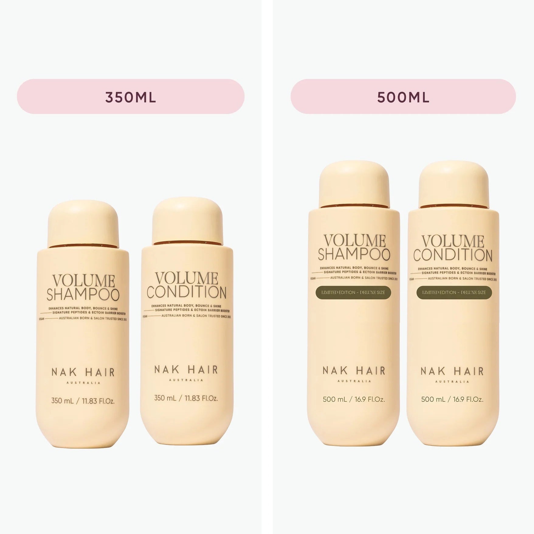 NAK Hair VOLUME 500ml Duo Gift Pack - Supersize