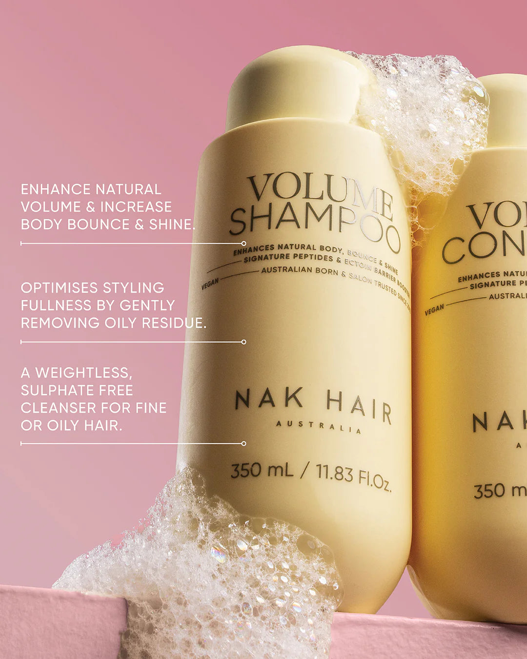 NAK Hair VOLUME 350ml Bundle