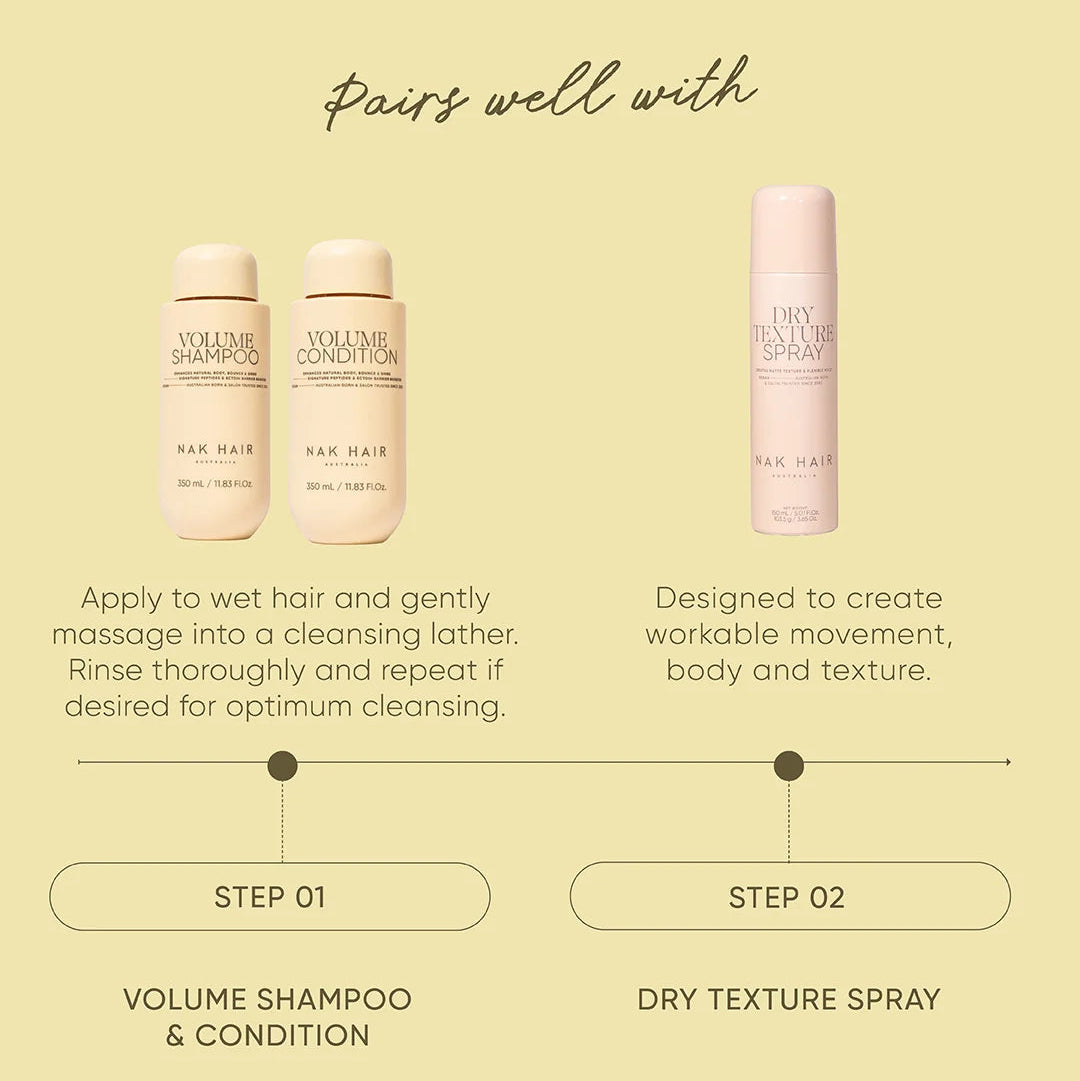NAK Hair VOLUME 350ml Bundle