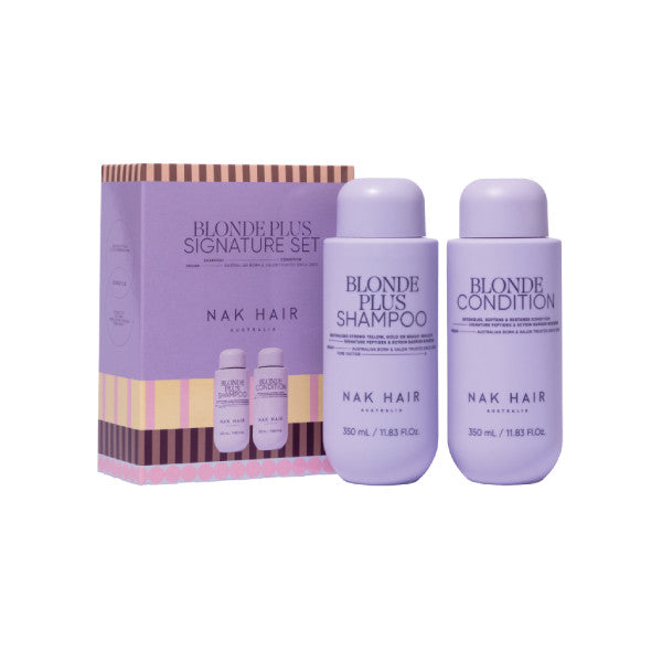 NAK Hair BLONDE PLUS 350ml Duo Gift Pack
