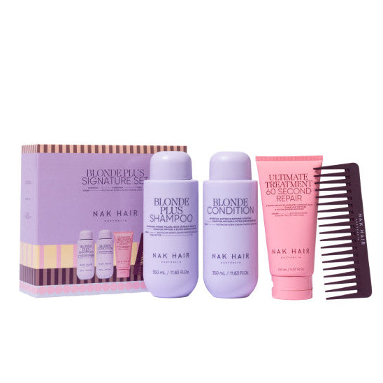 NAK Hair BLONDE PLUS Trio Gift Pack