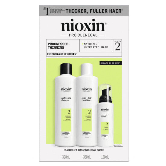Nioxin System 2 Kit - For Natural Hair with Progressed Thinning