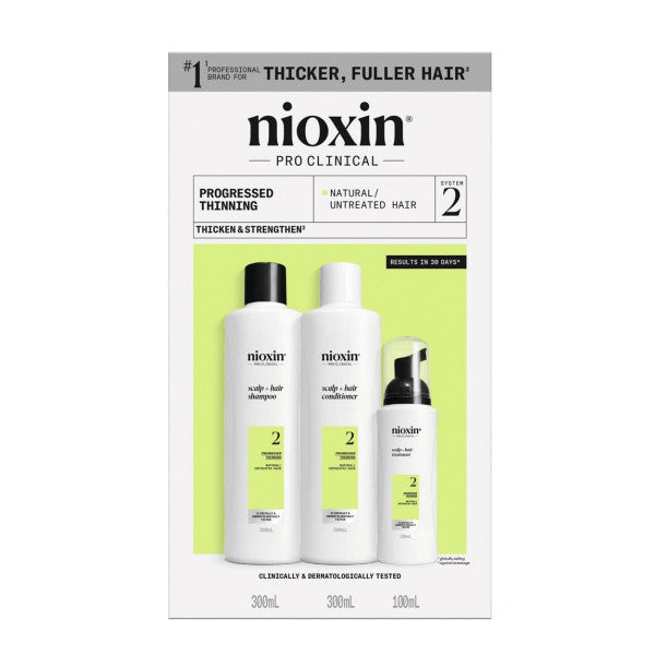 Nioxin System 2 Kit - For Natural Hair with Progressed Thinning