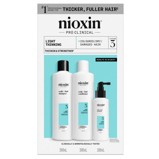 Nioxin System 3 Kit - For Coloured Hair with Light Thinning