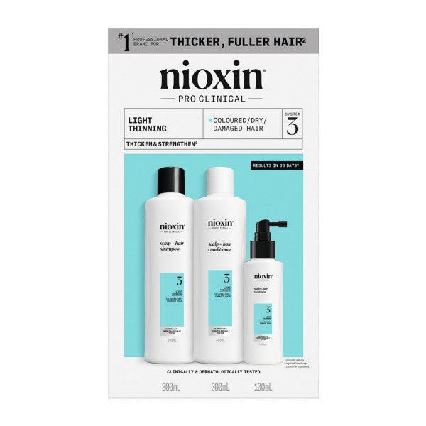 Nioxin System 3 Kit - For Coloured Hair with Light Thinning