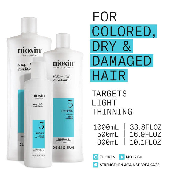 Nioxin System 3 Shampoo & Conditioner 1L Duo