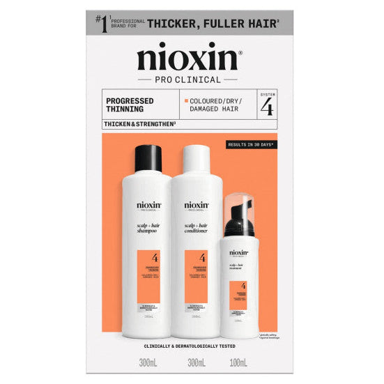 Nioxin System 4 Kit - For Coloured Hair with Progressed Thinning