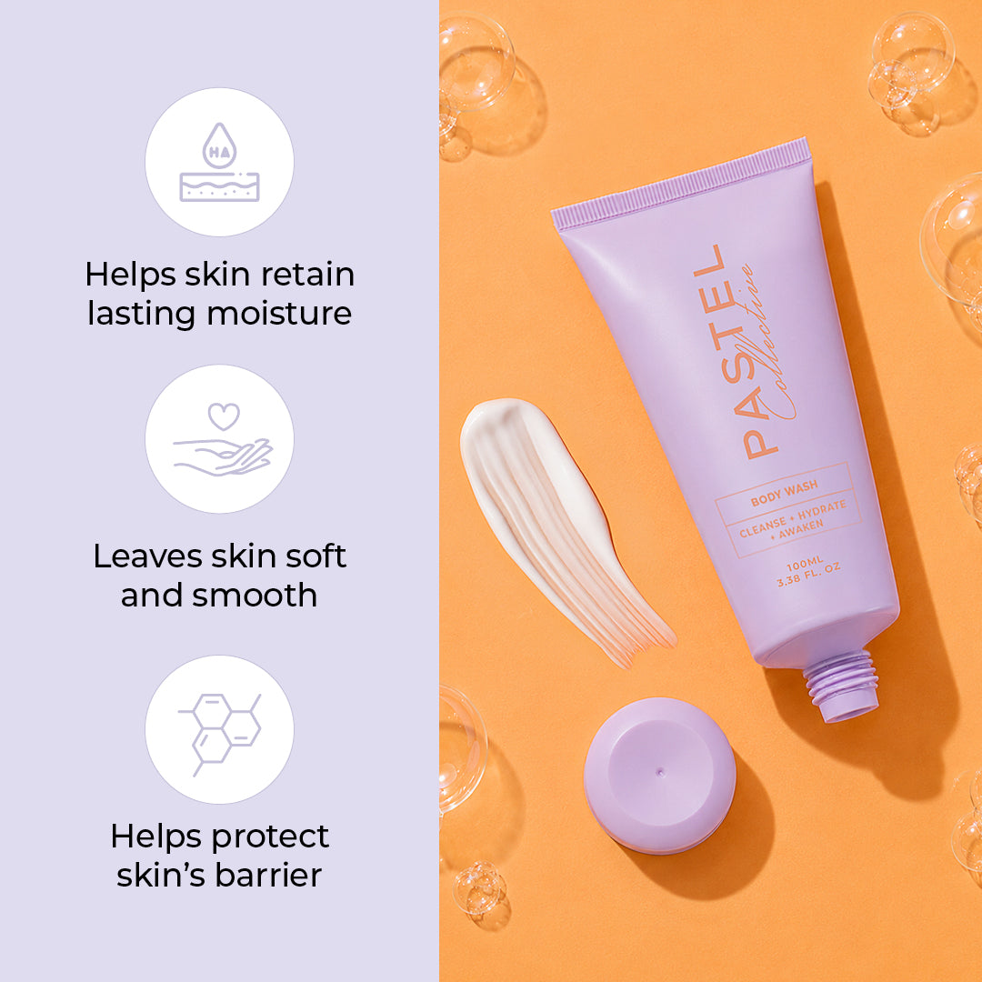 Pastel Collective Body Wash Cleanse + Hydrate + Awaken 100ml - LIMITED EDITION