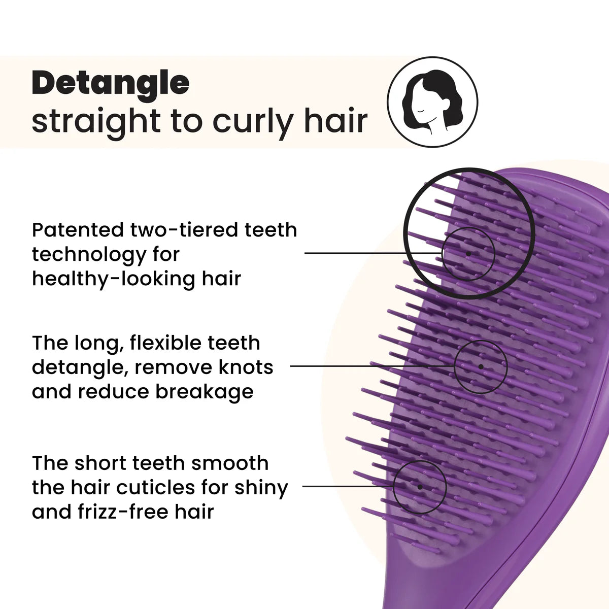 Tangle Teezer The Ultimate Detangler MINI - Fresh Purple