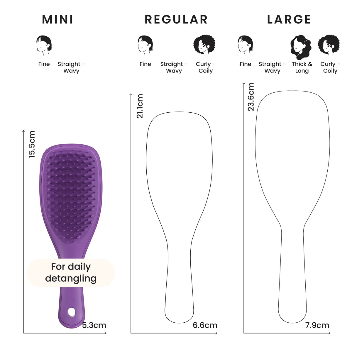 Tangle Teezer The Ultimate Detangler MINI - Fresh Purple