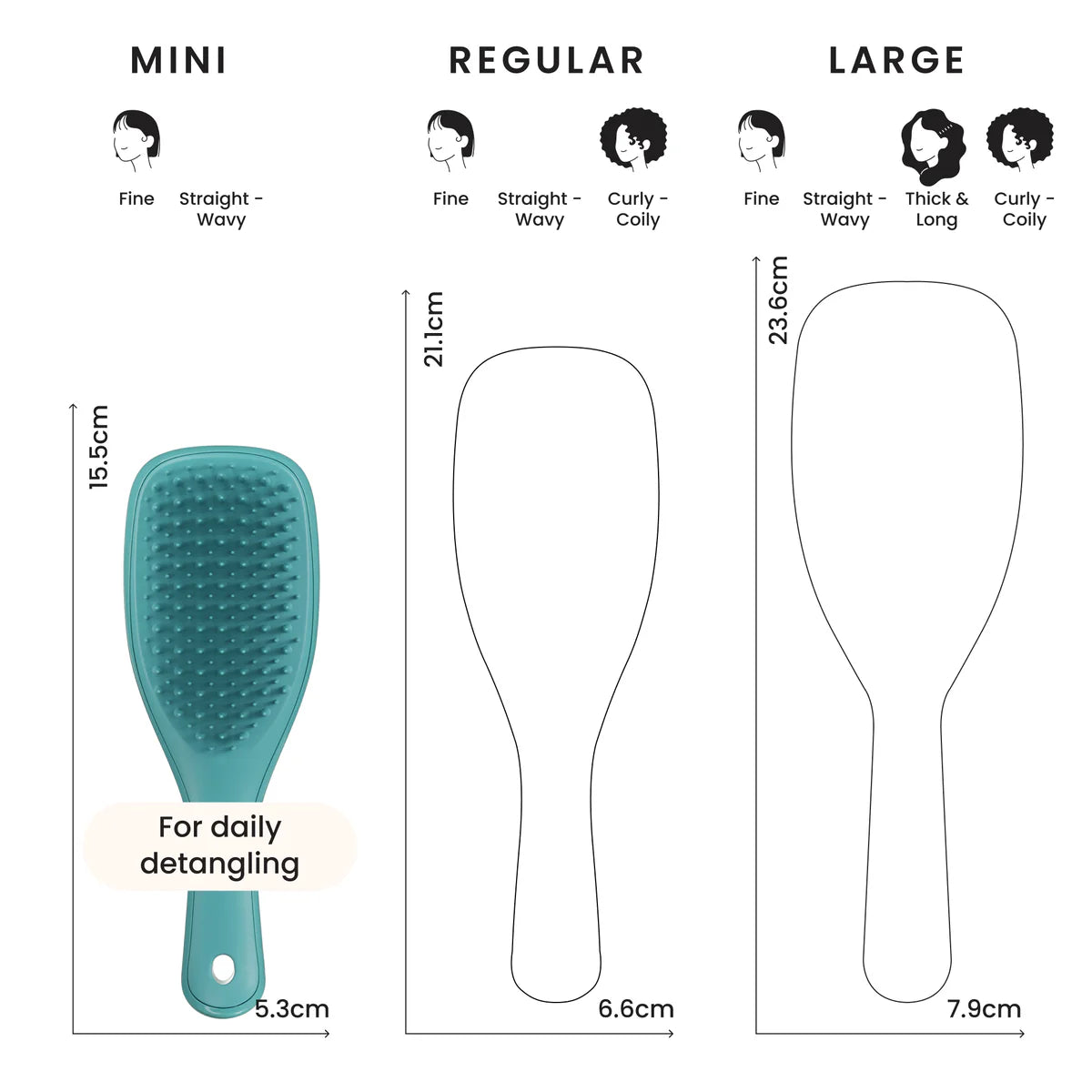Tangle Teezer The Ultimate Detangler MINI - Transformative Teal