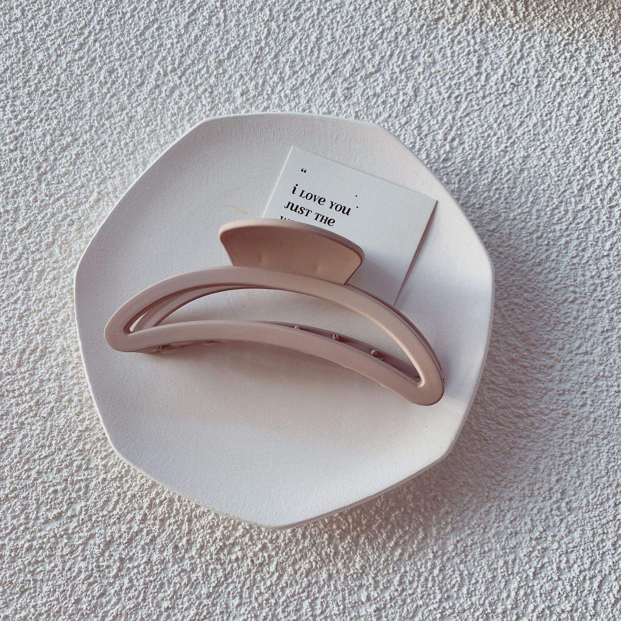 Velvet Touch Claw Clip - Matte Dusk