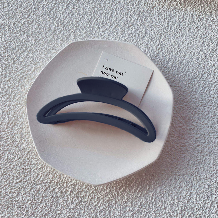 Done Velvet Touch Claw Clip - Matte Blue