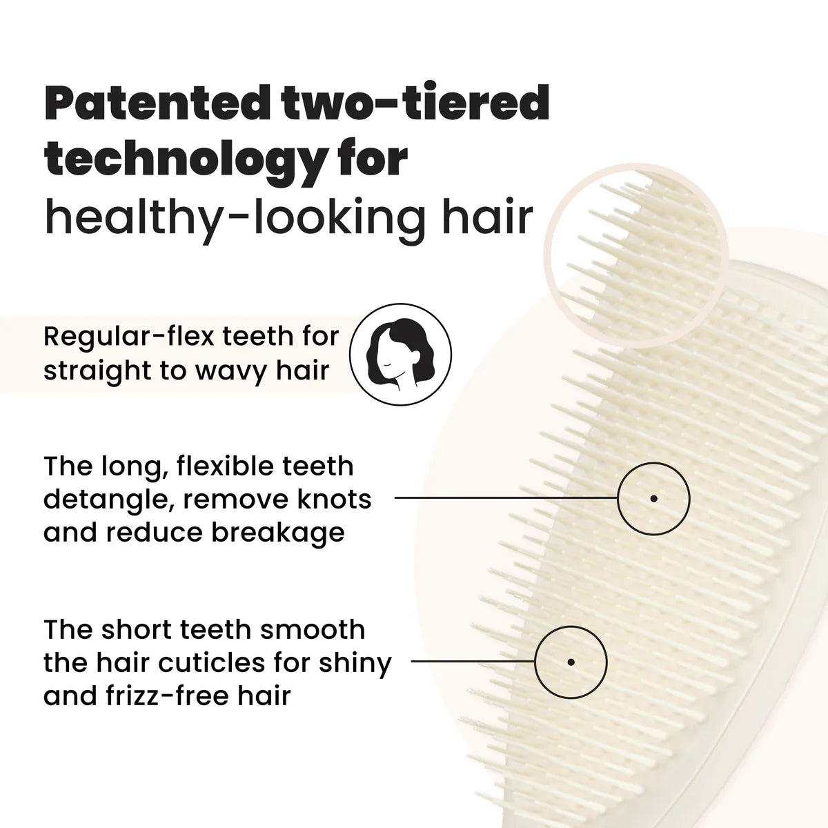 Tangle Teezer The Ultimate Detangler - Matte Porcelain Cream