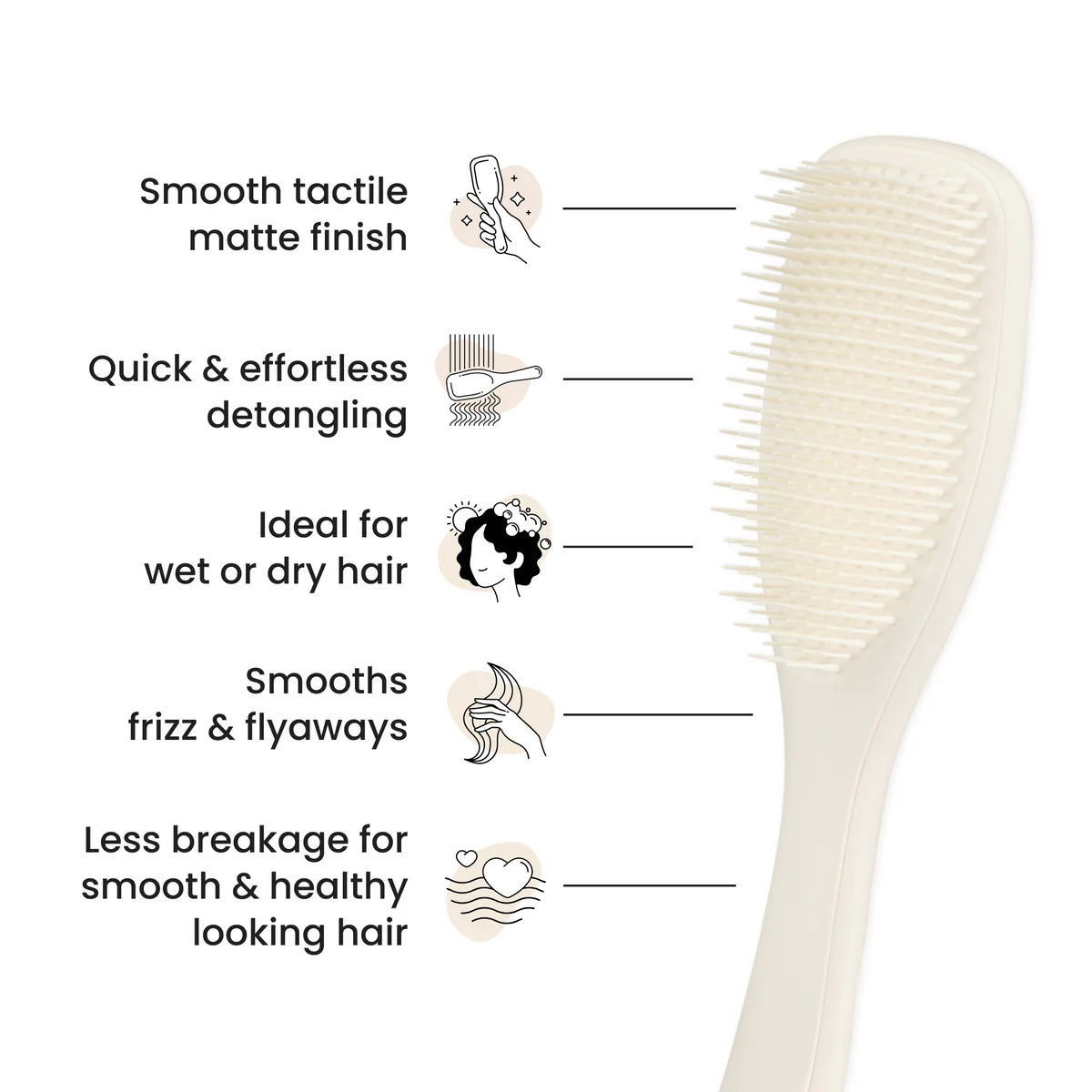 Tangle Teezer The Ultimate Detangler - Matte Porcelain Cream
