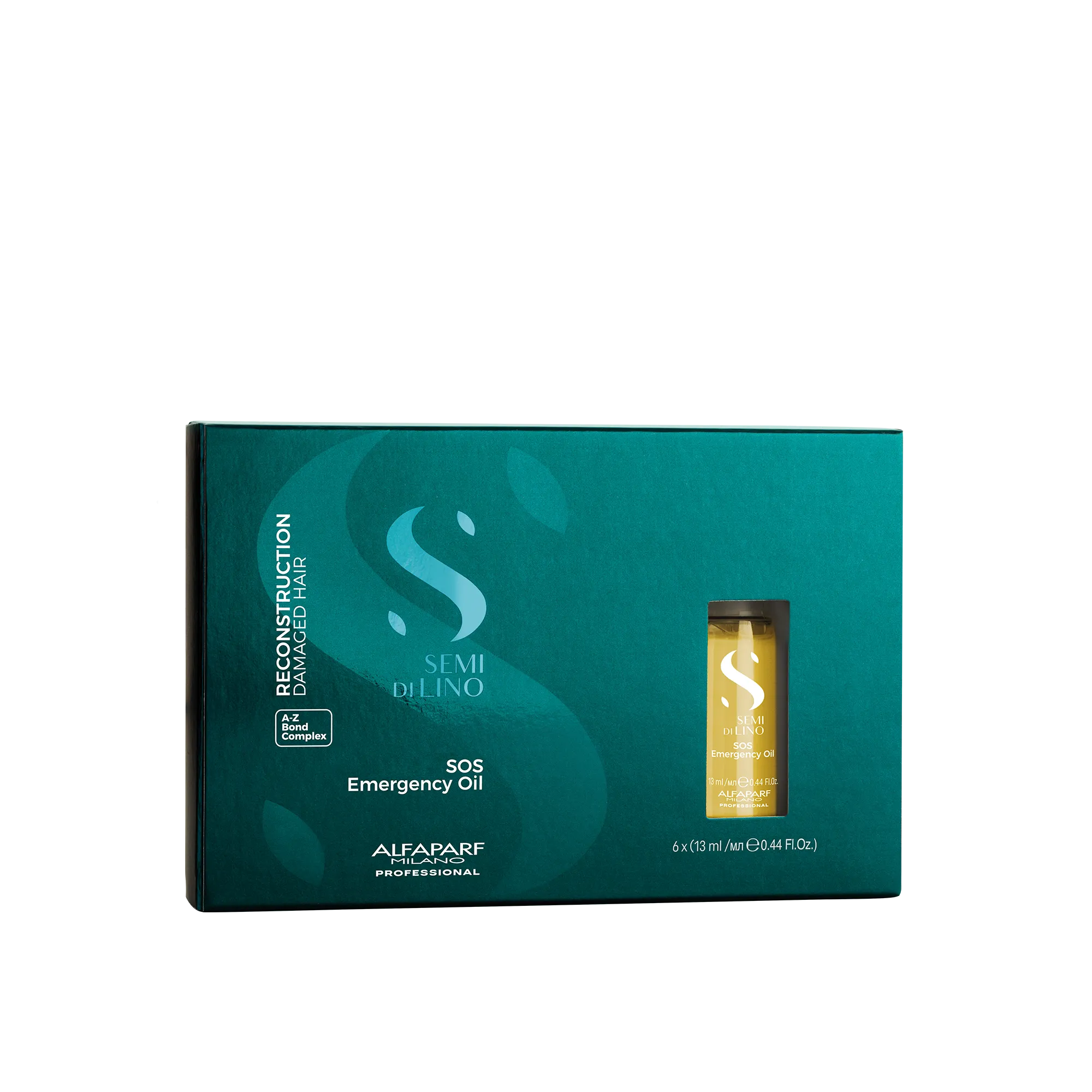 Alfaparf Milano Semi di Lino Reconstruction Reparative Sos Emergency Oil  6 x 13ml