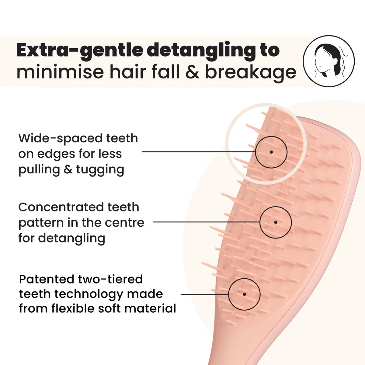 Tangle Teezer The Ultimate Detangler Extra Gentle - Saffron