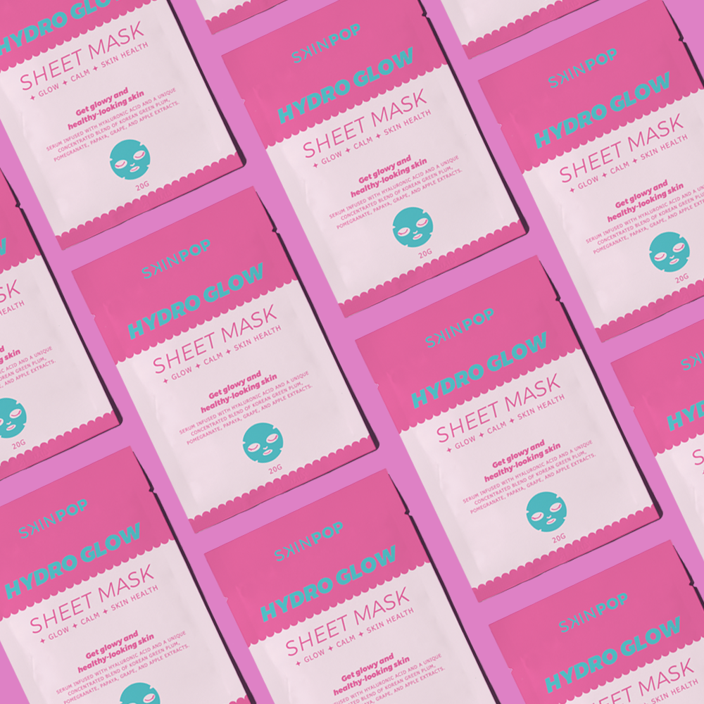 SKINPOP Hydro Glow Sheet Mask 5 PACK