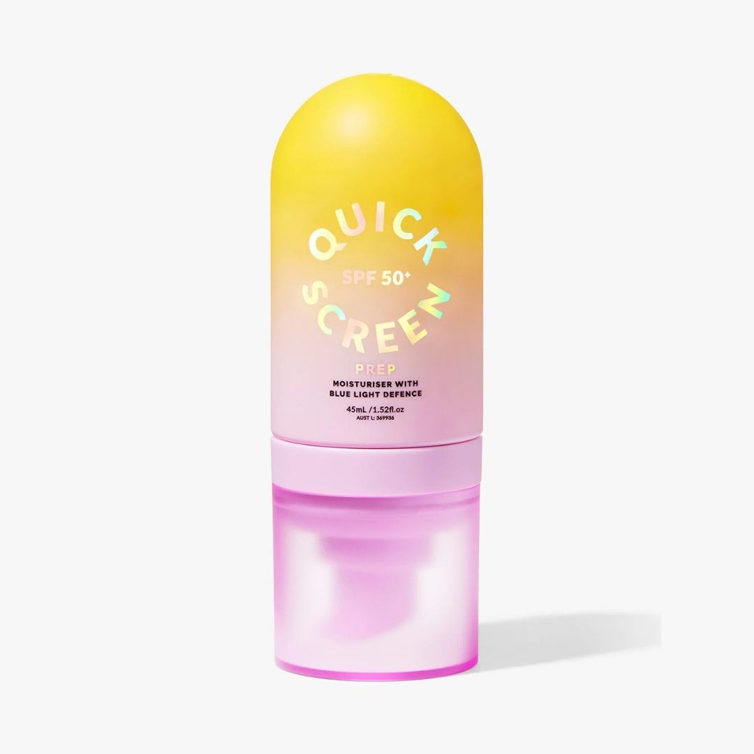 The Quick Screen SPF 50+ PREP MOISTURISER with Blue Light Defence 45ml