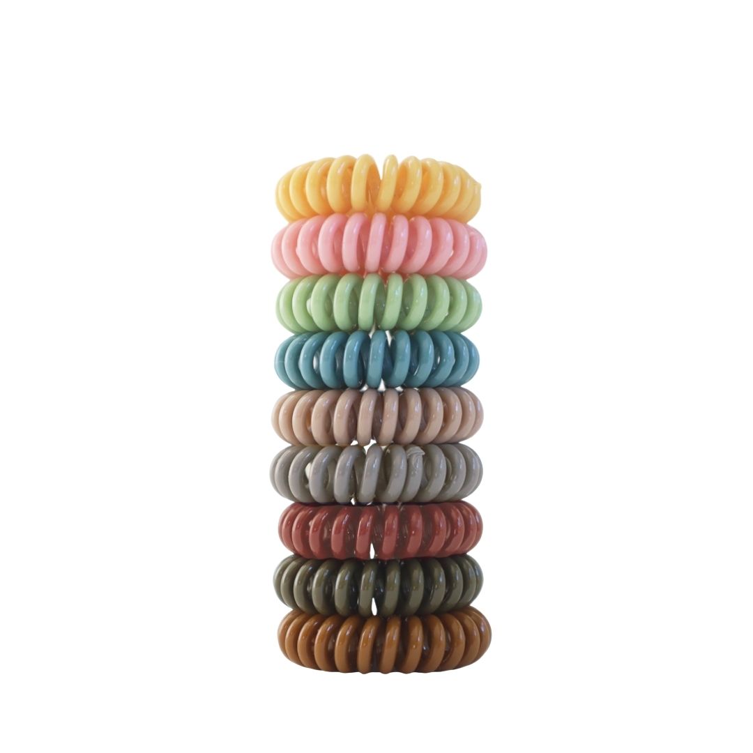 Twist Lock Hair Coil  - Muted Melody 9 Pcs Set