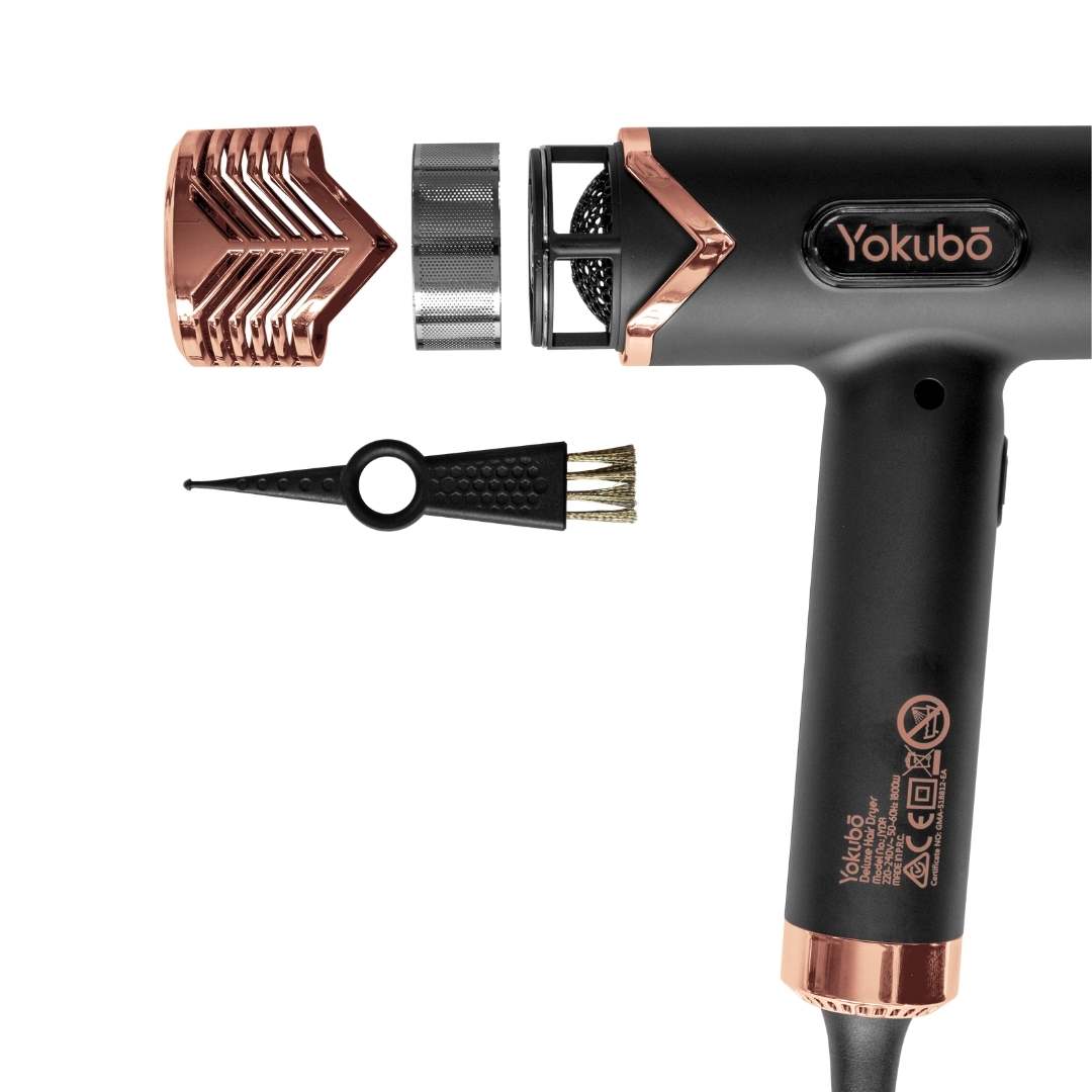 Yokubo Deluxe Hair Dryer - Black & Rose Gold