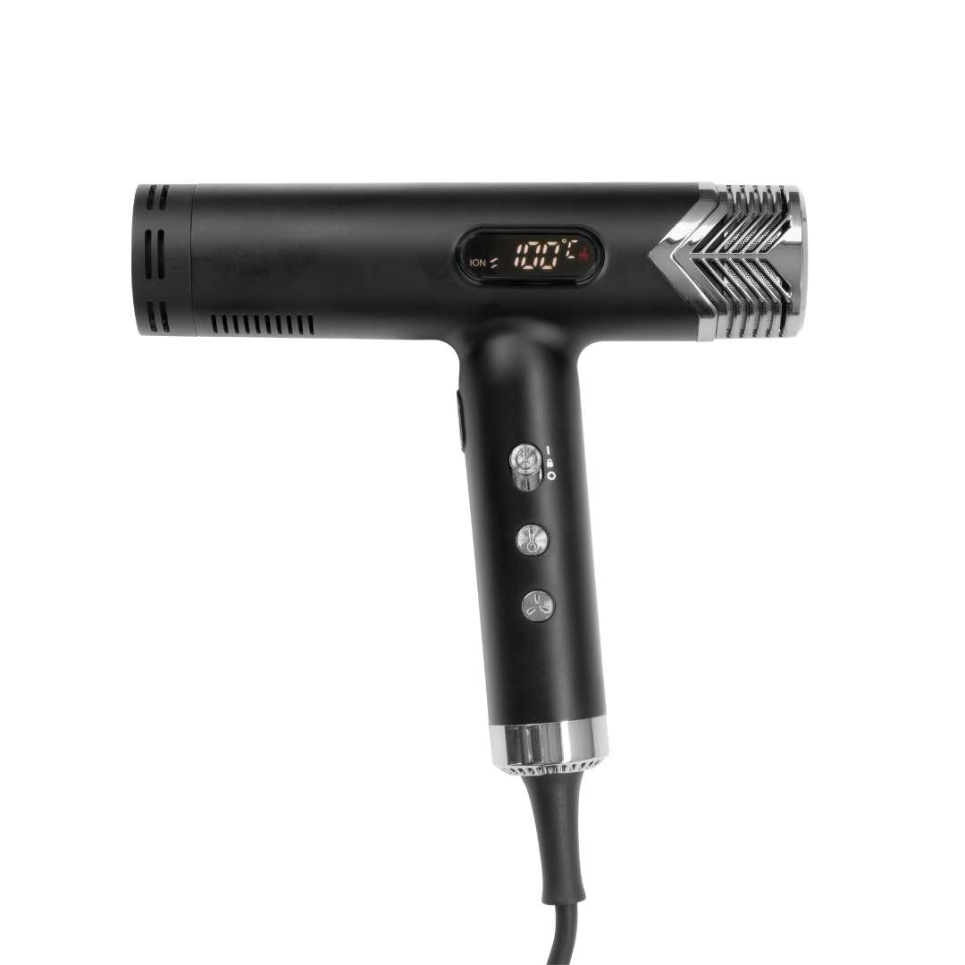 Yokubo Deluxe Hair Dryer - Black & Silver